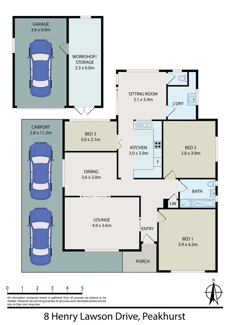 Floorplan of Homely house listing, 8 Henry Lawson Drive, Peakhurst NSW 2210