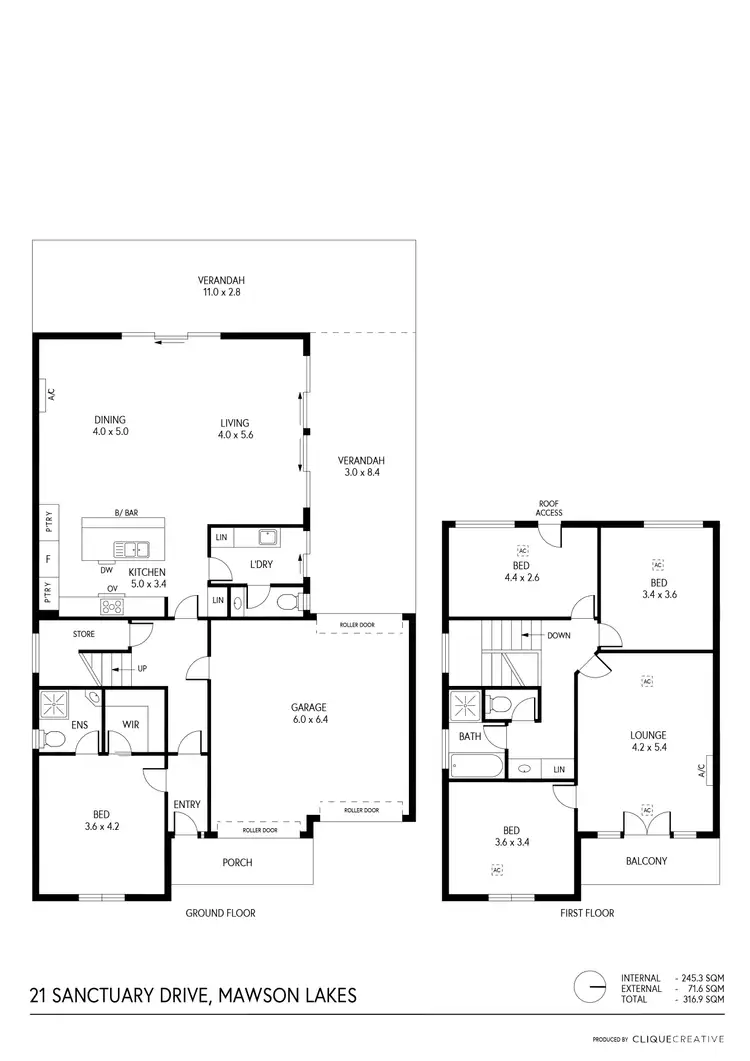 Floorplan of Homely house listing, 21 Sanctuary Drive, Mawson Lakes SA 5095