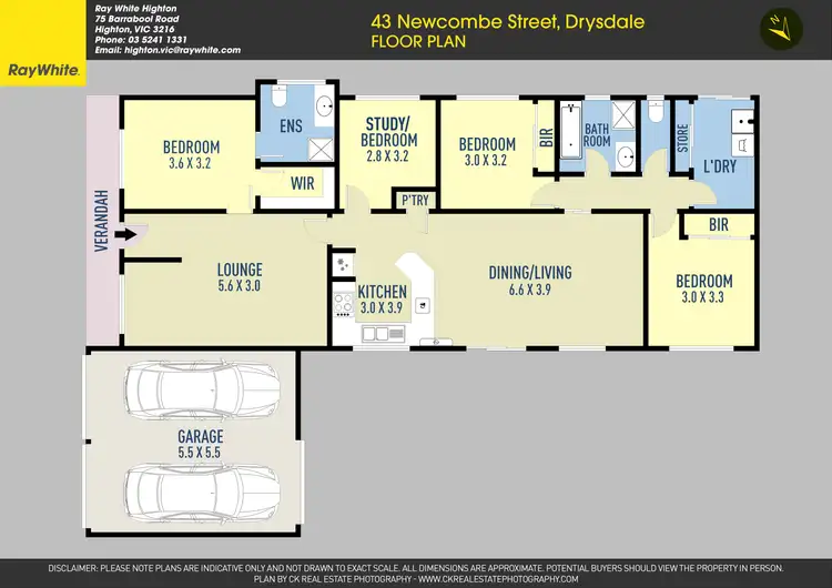 Floorplan of Homely house listing, 43 Newcombe Street, Drysdale VIC 3222