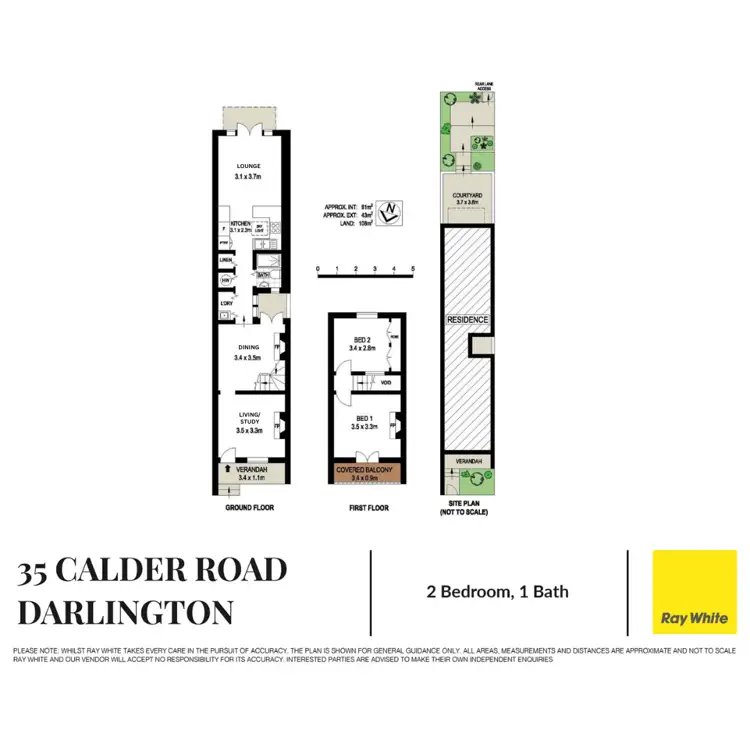 Floorplan of Homely house listing, 35 Calder Road, Darlington NSW 2008