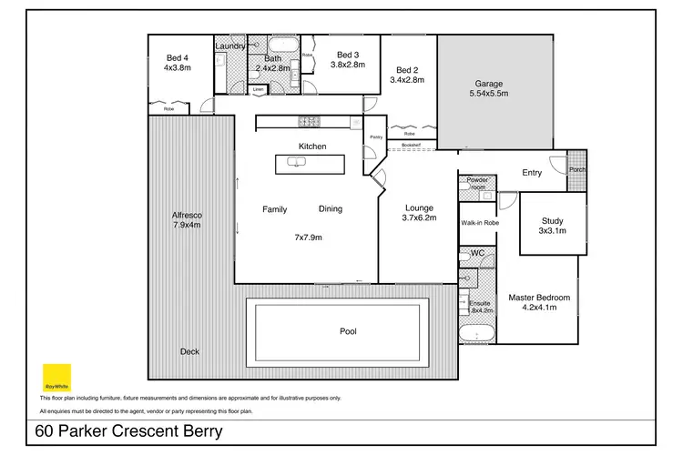 Floorplan of Homely house listing, 60 Parker Crescent, Berry NSW 2535