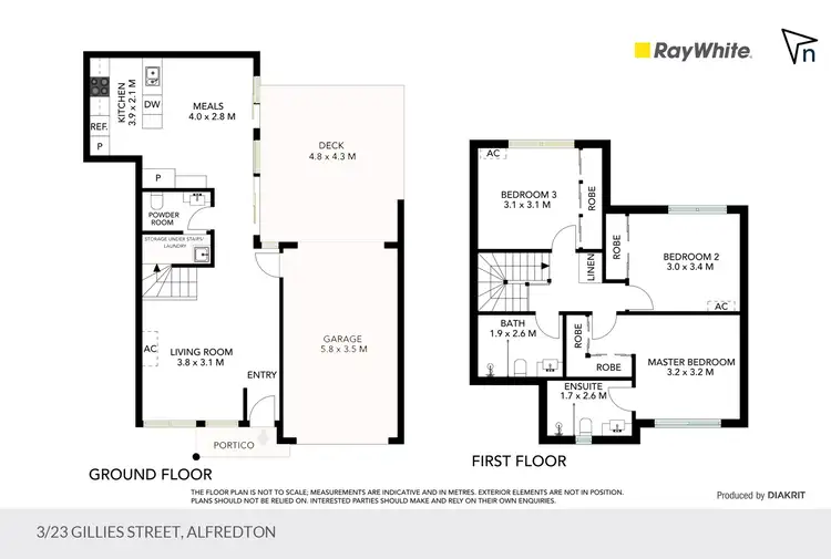 Floorplan of Homely townhouse listing, 3/23 Gillies Street South, Alfredton VIC 3350