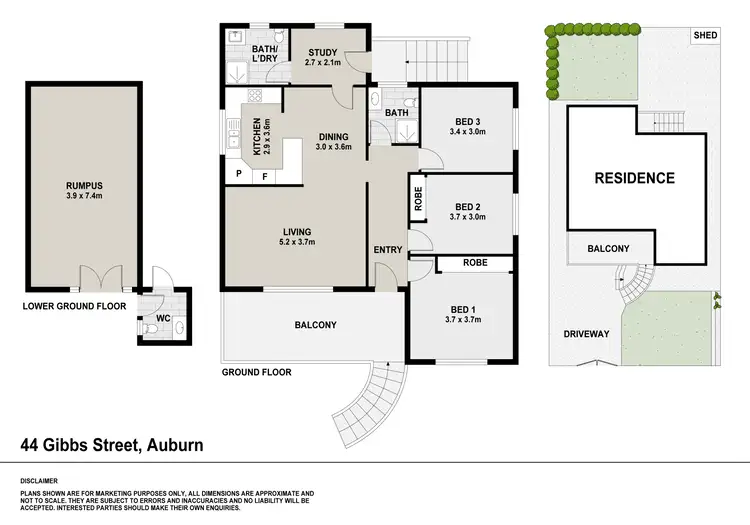 Floorplan of Homely house listing, 44 Gibbs Street, Auburn NSW 2144