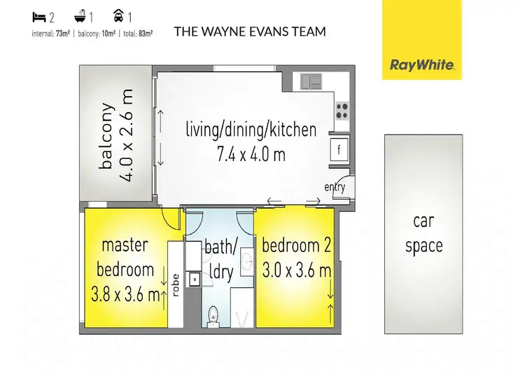 Floorplan of Homely apartment listing, 103/25 Surf Parade, Broadbeach QLD 4218