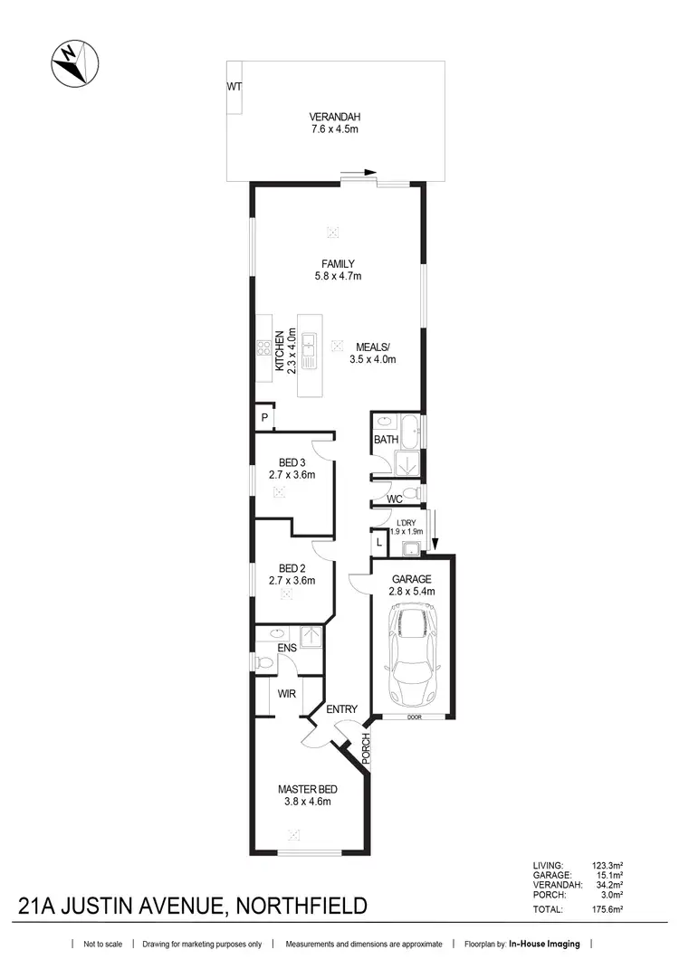 Floorplan of Homely house listing, 21A Justin Avenue, Northfield SA 5085