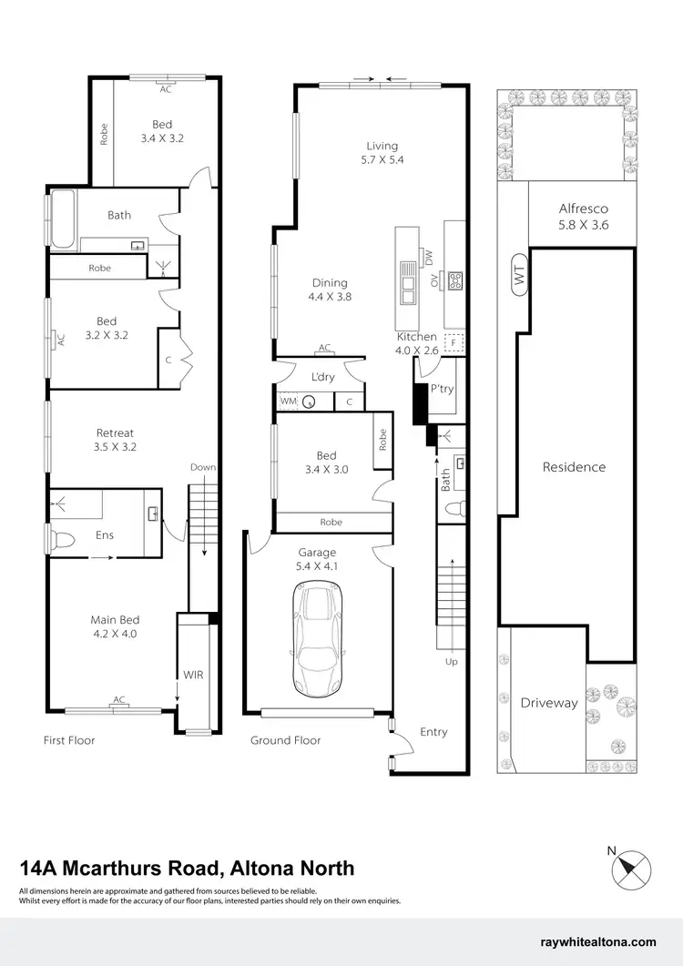 Floorplan of Homely townhouse listing, 14A McArthurs Road, Altona North VIC 3025