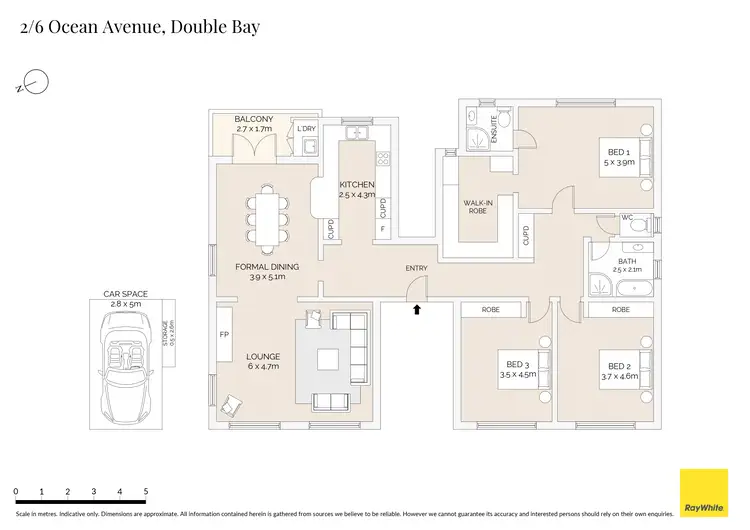 Floorplan of Homely apartment listing, 2/6 Ocean Avenue, Double Bay NSW 2028