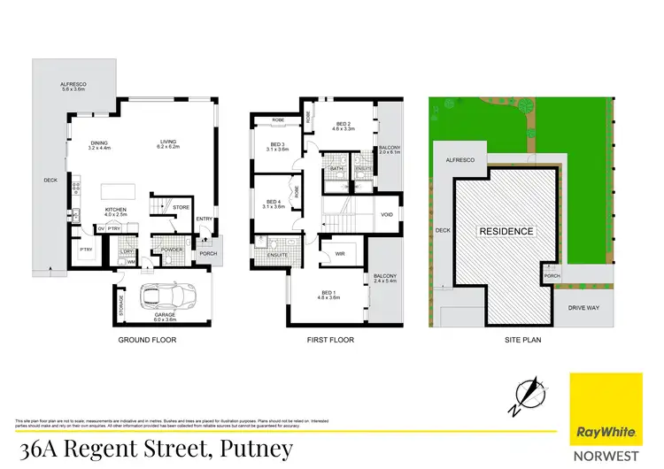 Floorplan of Homely semi-detached listing, 36A Regent Street, Putney NSW 2112