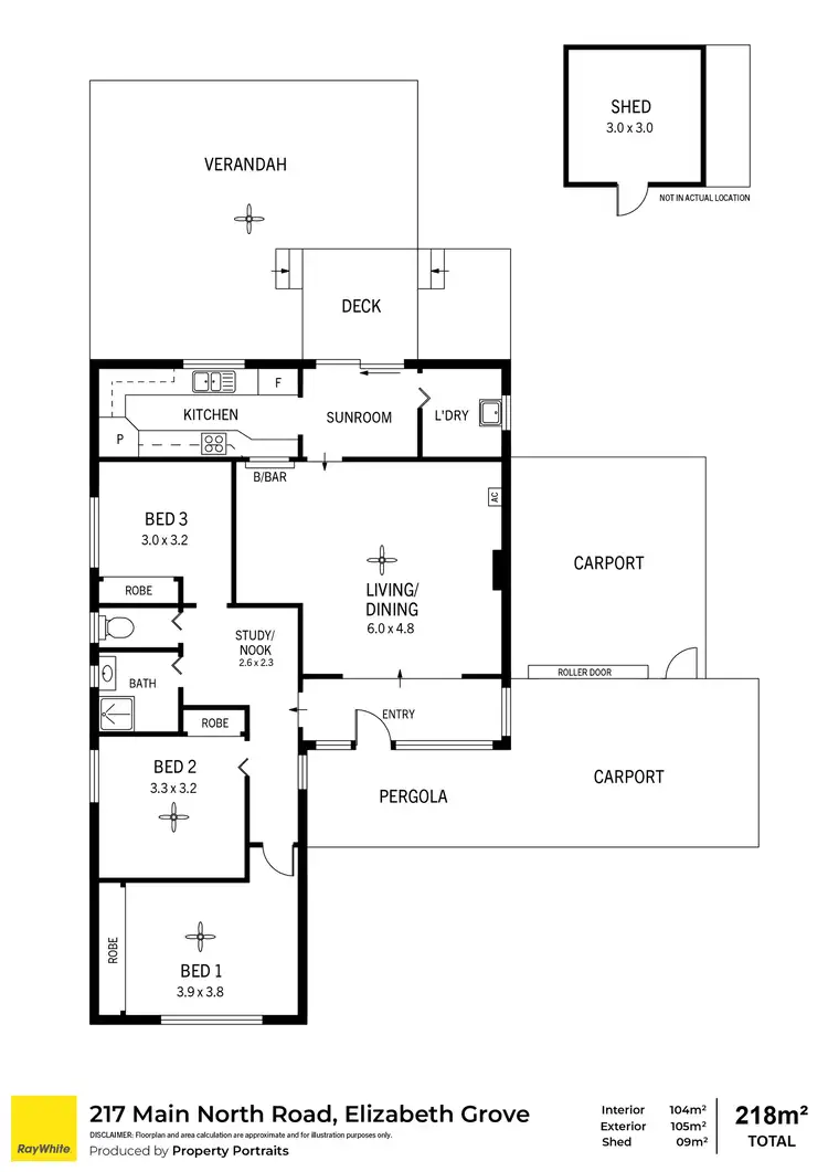 Floorplan of Homely other listing, 217 Main North Road, Elizabeth Grove SA 5112