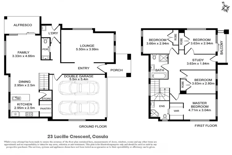 Floorplan of Homely house listing, 23 Lucille Crescent, Casula NSW 2170