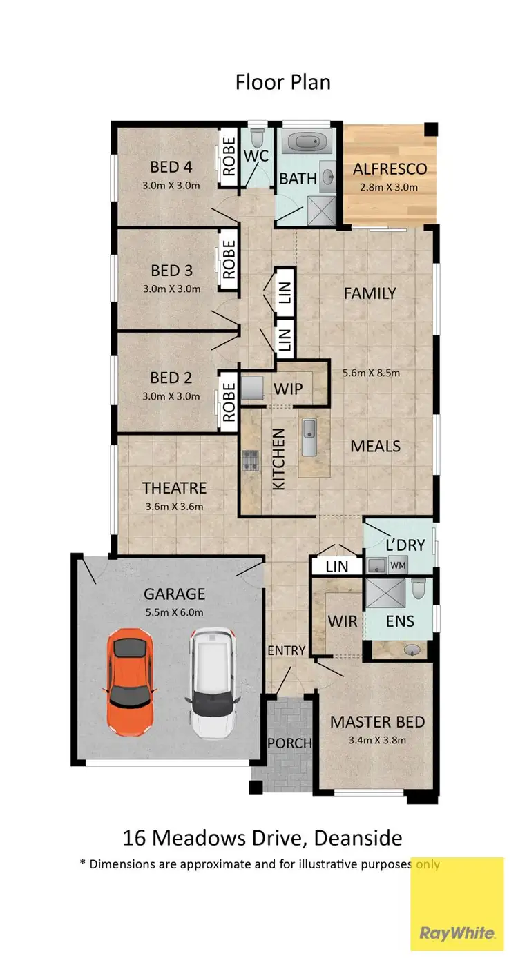 Floorplan of Homely house listing, 16 Meadows Drive, Deanside VIC 3336