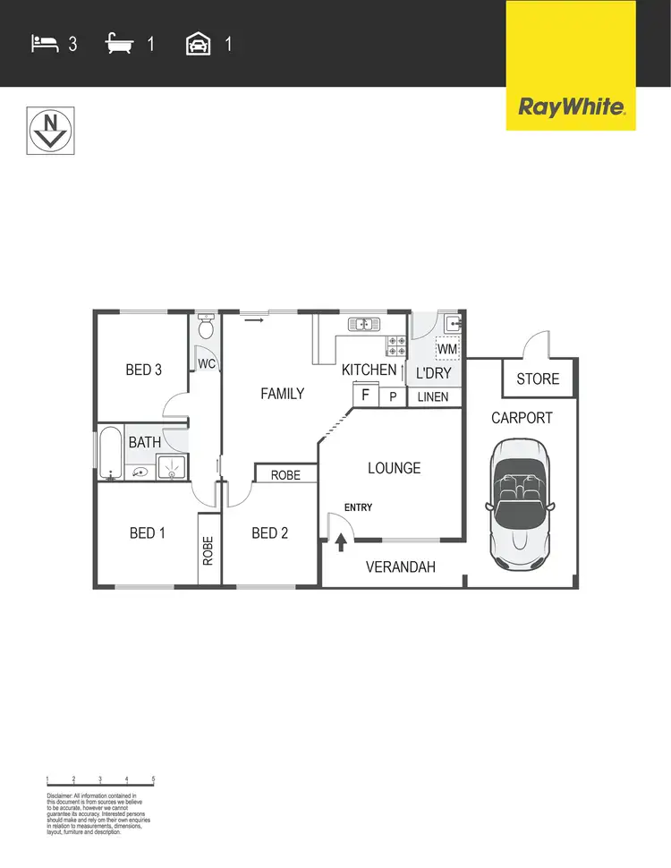 Floorplan of Homely unit listing, 12/36 Cromwell Circuit, Isabella Plains ACT 2905