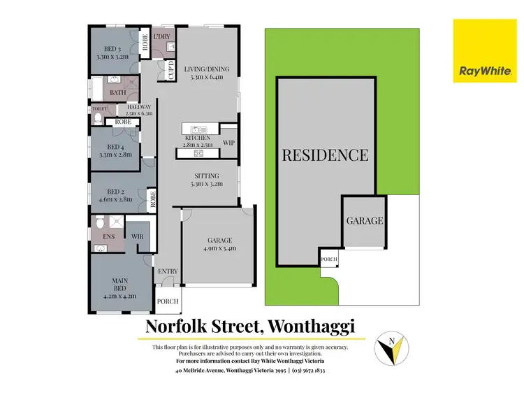 Floorplan of Homely house listing, 6 Norfolk Street, Wonthaggi VIC 3995