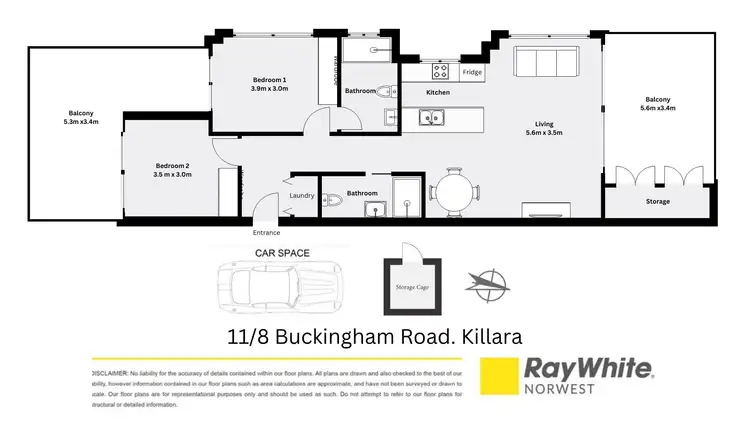 Floorplan of Homely apartment listing, 11/8 Buckingham Road, Killara NSW 2071