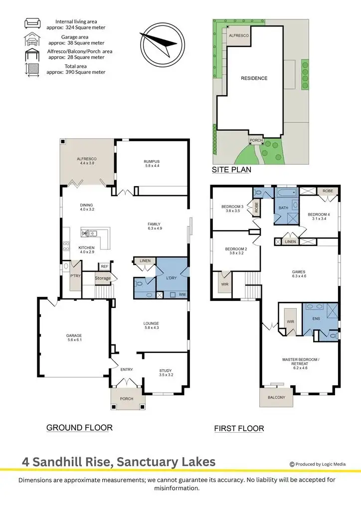 Floorplan of Homely house listing, 4 Sandhill Rise, Sanctuary Lakes VIC 3030