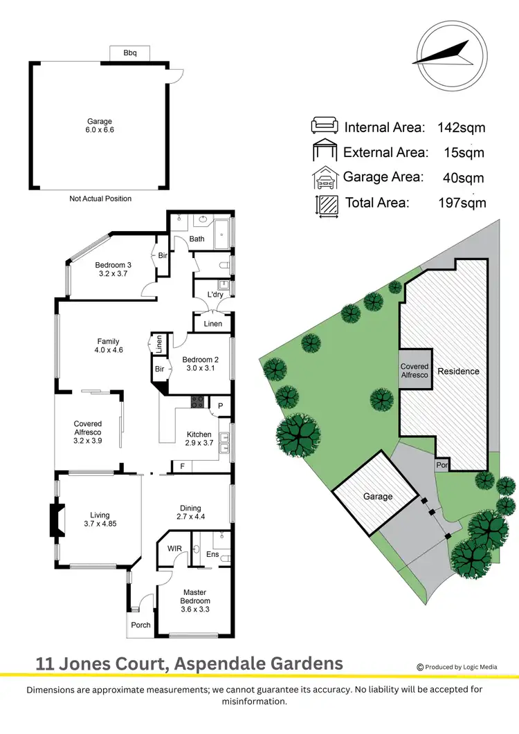 Floorplan of Homely house listing, 11 Jones Court, Aspendale Gardens VIC 3195