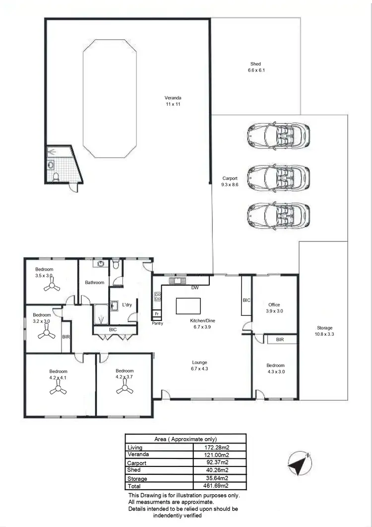 Floorplan of Homely house listing, 5 Santo Terrace, Wallaroo SA 5556