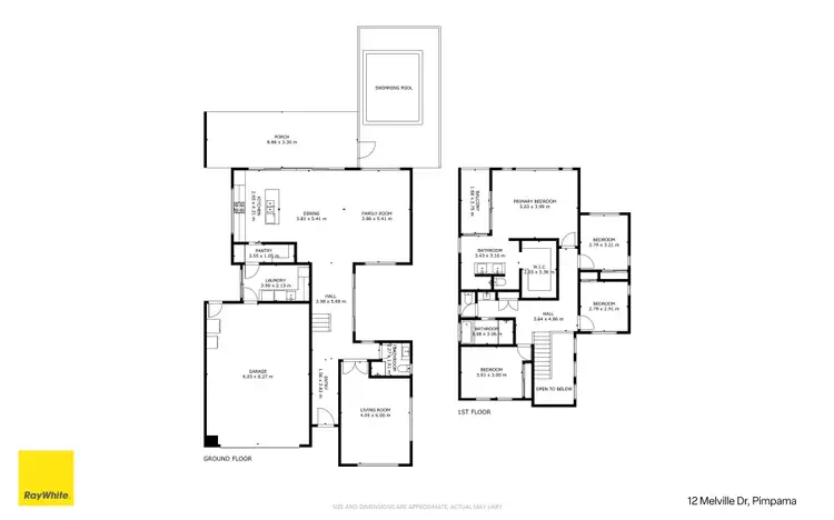Floorplan of Homely house listing, 12 Melville Drive, Pimpama QLD 4209