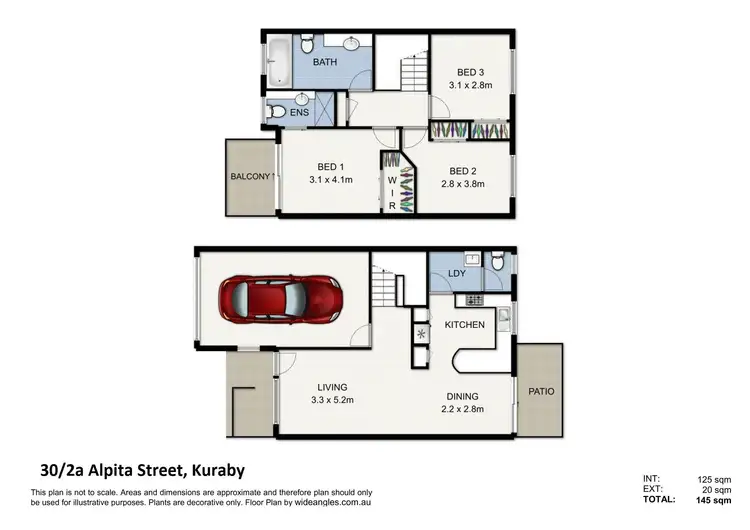 Floorplan of Homely townhouse listing, 30/2a Alpita Street, Kuraby QLD 4112