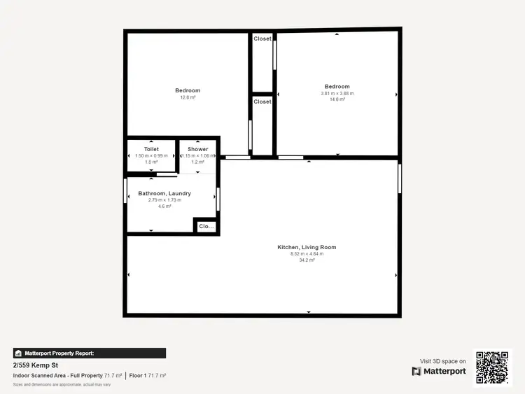 Floorplan of Homely apartment listing, 2/559 Kemp Street, Lavington NSW 2641