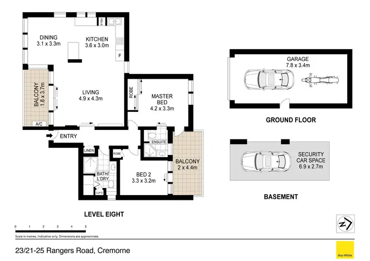 Floorplan of Homely unit listing, 23/21-25 Rangers Road, Cremorne NSW 2090