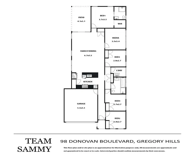 Floorplan of Homely house listing, 98 Donovan Boulevard, Gregory Hills NSW 2557