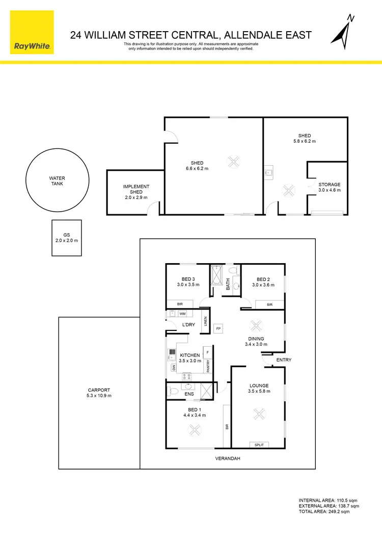 Floorplan of Homely house listing, 24 William Street Central, Allendale East SA 5291