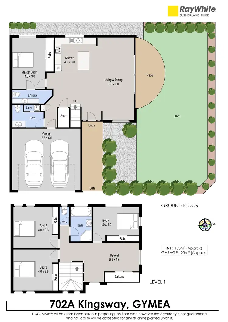 Floorplan of Homely house listing, 702A Kingsway, Gymea NSW 2227