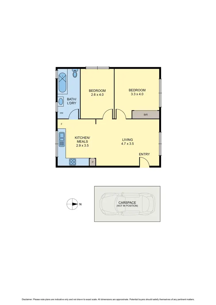 Floorplan of Homely apartment listing, 6/35-37 Eveline Street, Brunswick VIC 3056