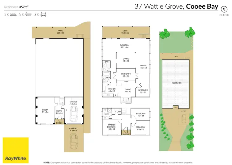 Floorplan of Homely house listing, 37 Wattle Grove, Cooee Bay QLD 4703