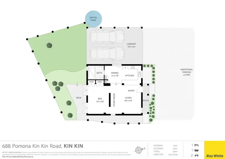 Floorplan of Homely land listing, 688 Pomona Kin Kin Road, Kin Kin QLD 4571