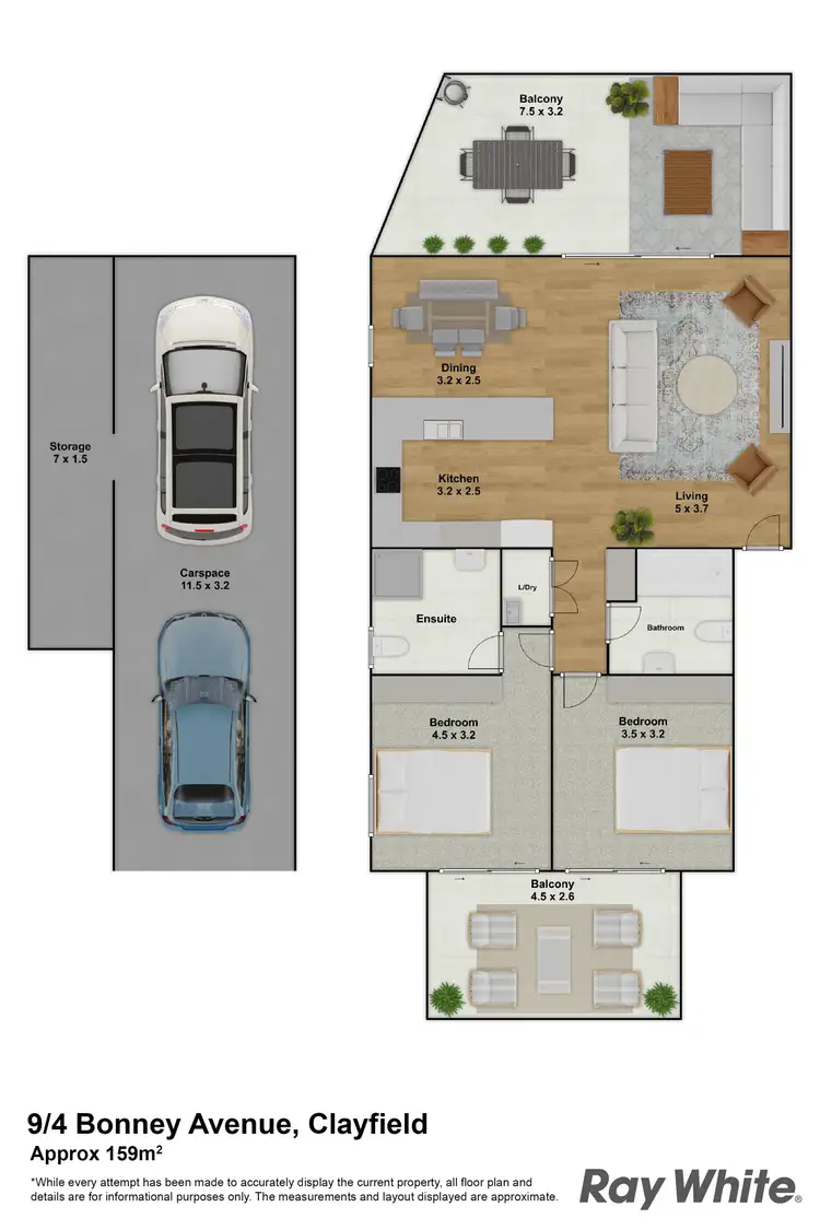 Floorplan of Homely apartment listing, 9/4 Bonney Avenue, Clayfield QLD 4011