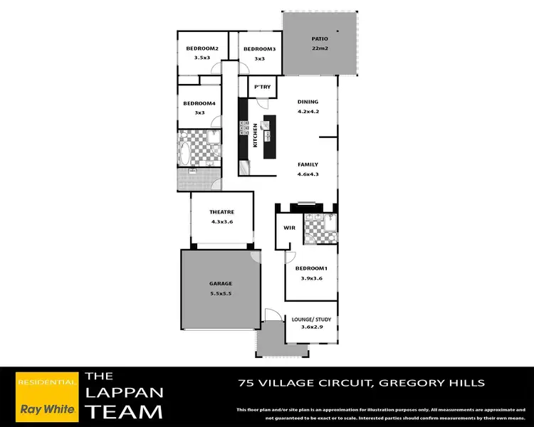 Floorplan of Homely house listing, 75 Village Circuit, Gregory Hills NSW 2557