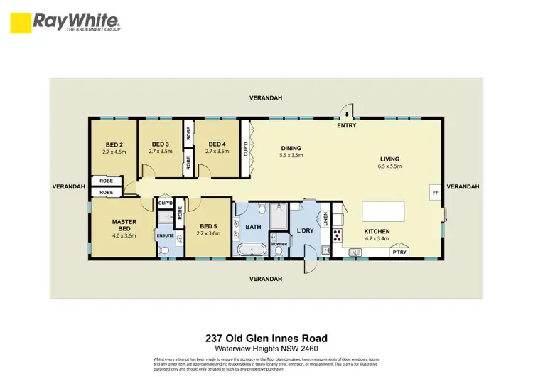 Floorplan of Homely house listing, 237 Old Glen Innes Road, Waterview Heights NSW 2460