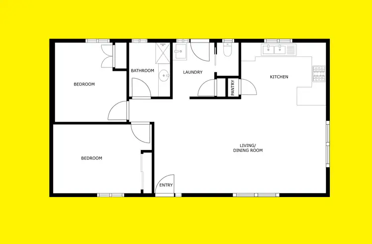 Floorplan of Homely unit listing, 1/12 Settlers Drive, Mildura VIC 3500