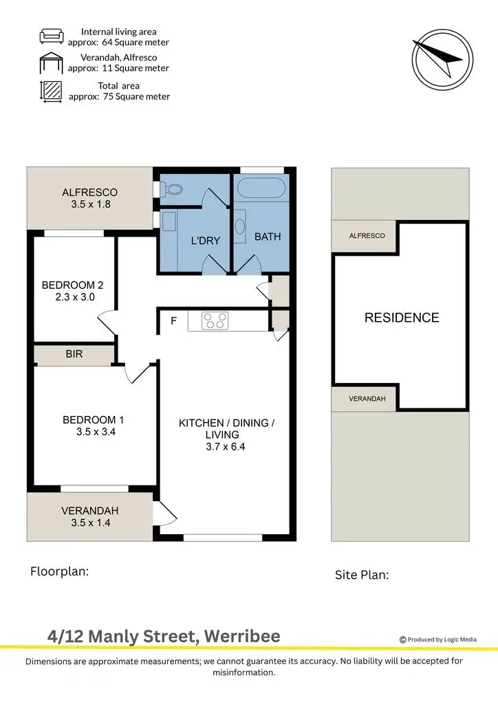 Floorplan of Homely house listing, 4/12 Manly Street, Werribee VIC 3030