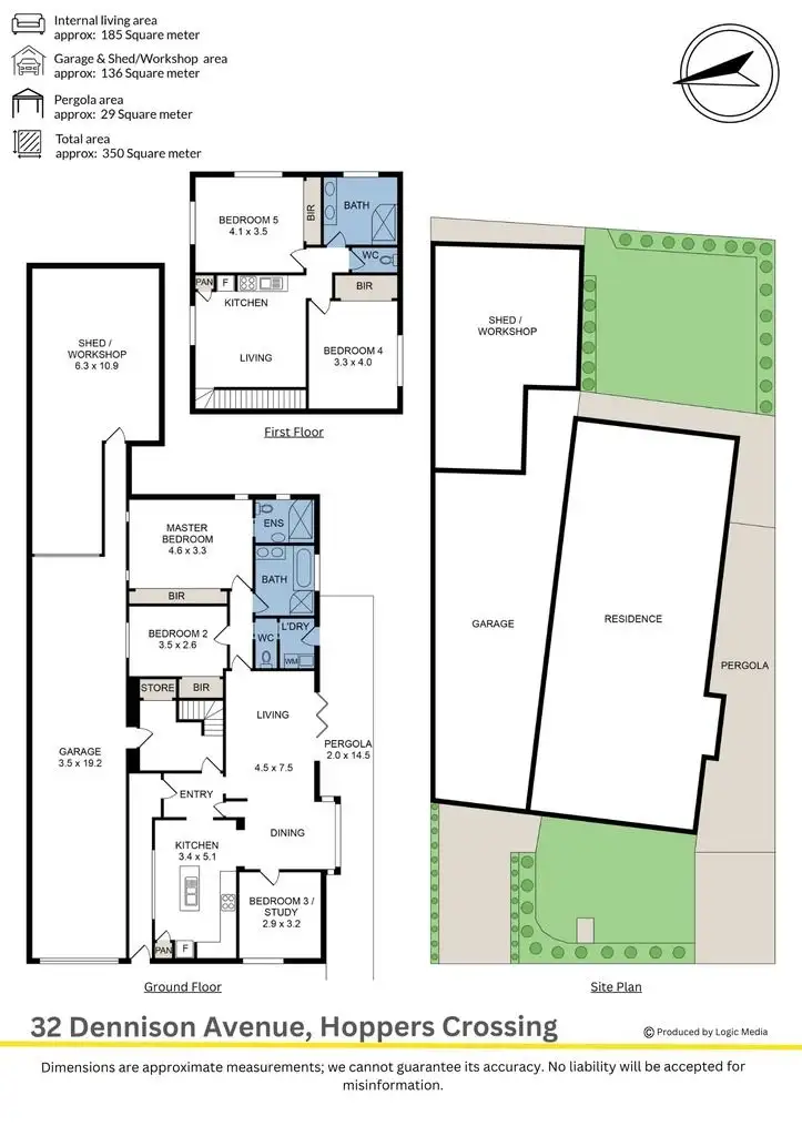 Floorplan of Homely house listing, 32 Dennison Avenue, Hoppers Crossing VIC 3029