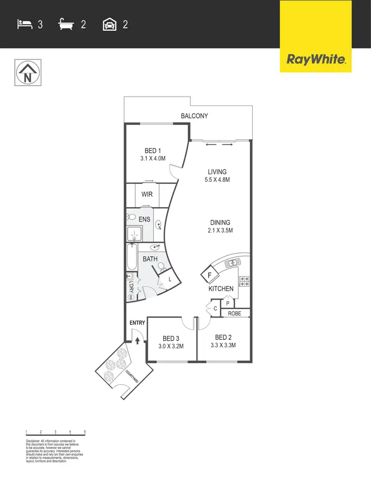 Floorplan of Homely unit listing, 18/10 Hopegood Place, Garran ACT 2605