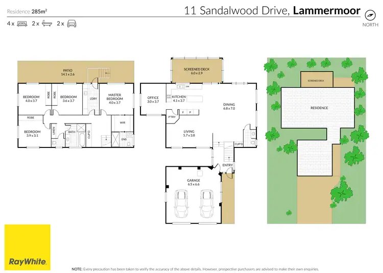 Floorplan of Homely house listing, 11 Sandalwood Drive, Lammermoor QLD 4703