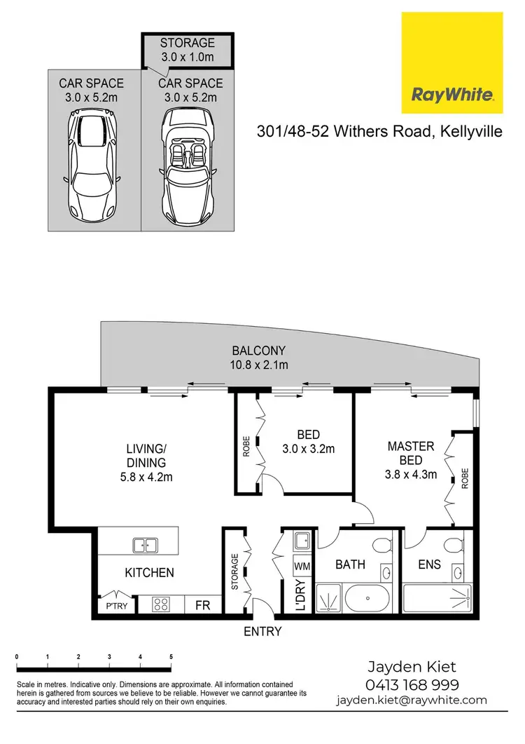 Floorplan of Homely apartment listing, 301/52 Withers Road, North Kellyville NSW 2155