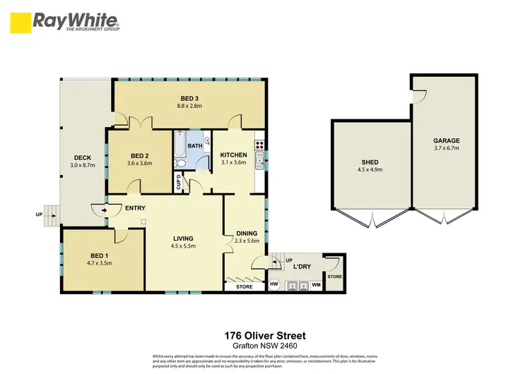Floorplan of Homely house listing, 176 Oliver Street, Grafton NSW 2460