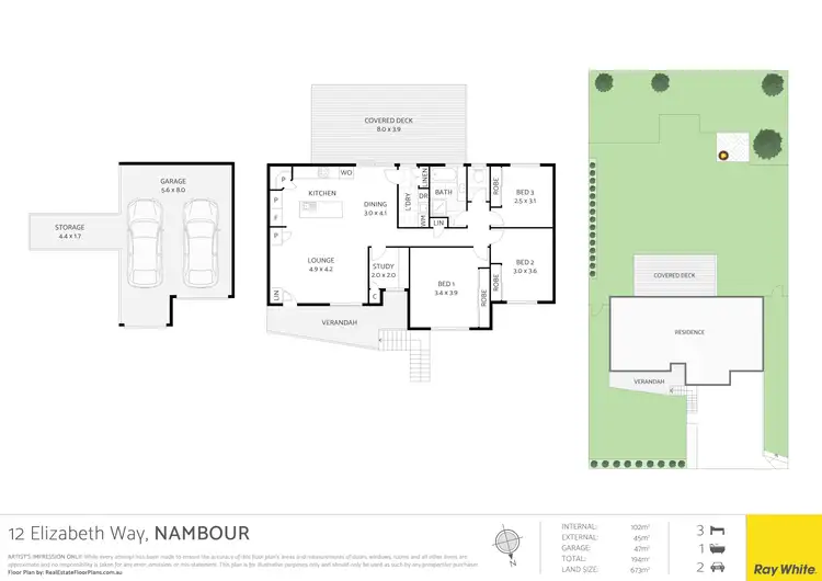 Floorplan of Homely house listing, 12 Elizabeth Way, Nambour QLD 4560