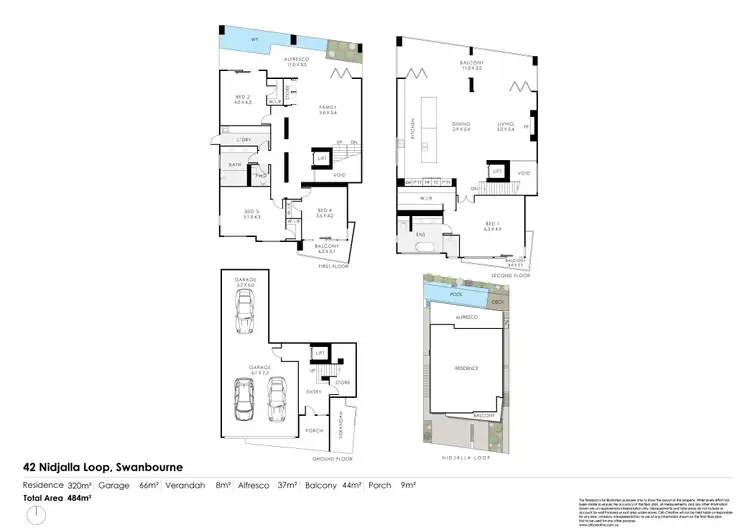Floorplan of Homely house listing, 42 Nidjalla Loop, Swanbourne WA 6010