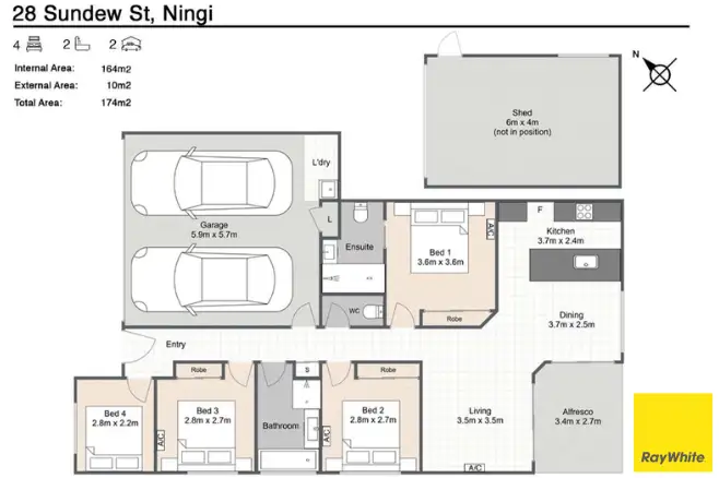 Floorplan of Homely house listing, 28 Sundew Street, Ningi QLD 4511