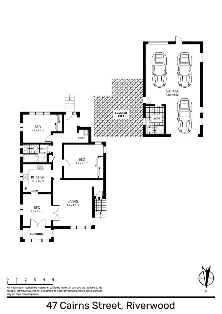 Floorplan of Homely house listing, 47 Cairns Street, Riverwood NSW 2210