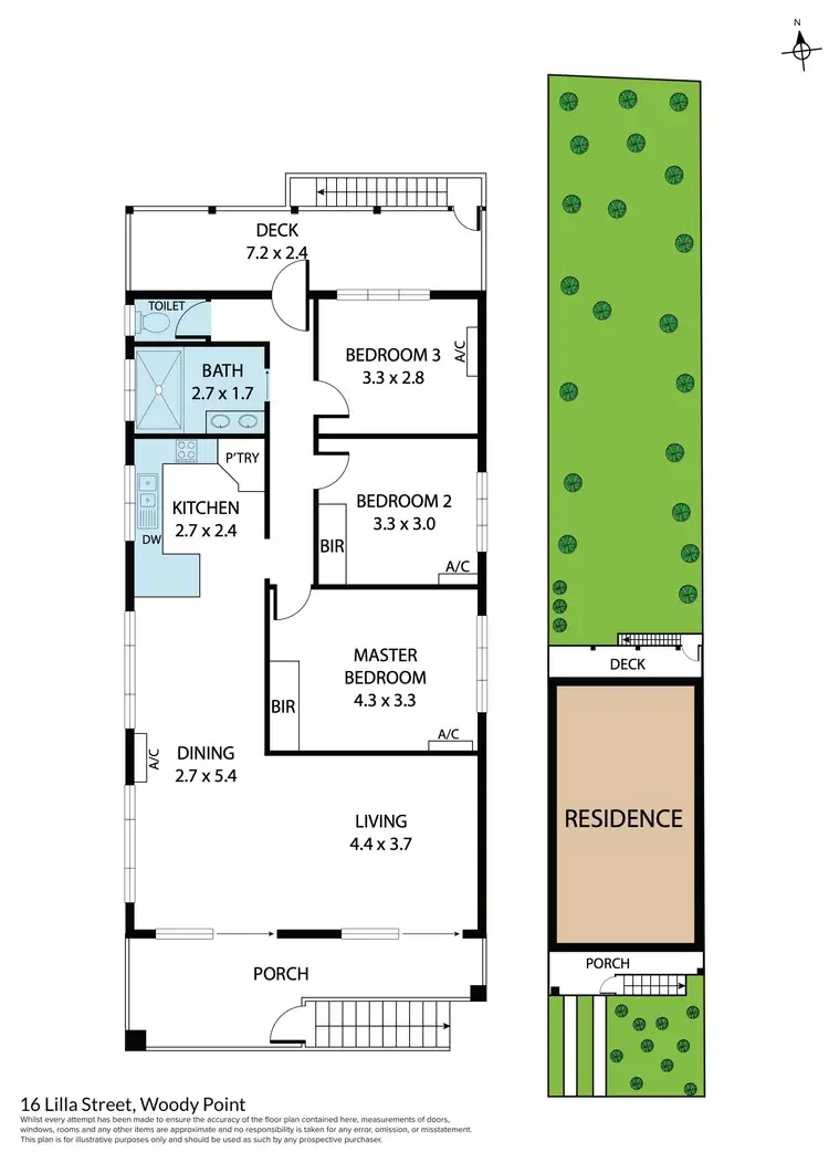 Floorplan of Homely house listing, 16 Lilla Street, Woody Point QLD 4019