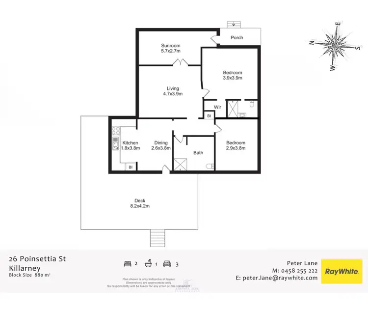 Floorplan of Homely house listing, 26 Poinsettia Street, Killarney QLD 4373