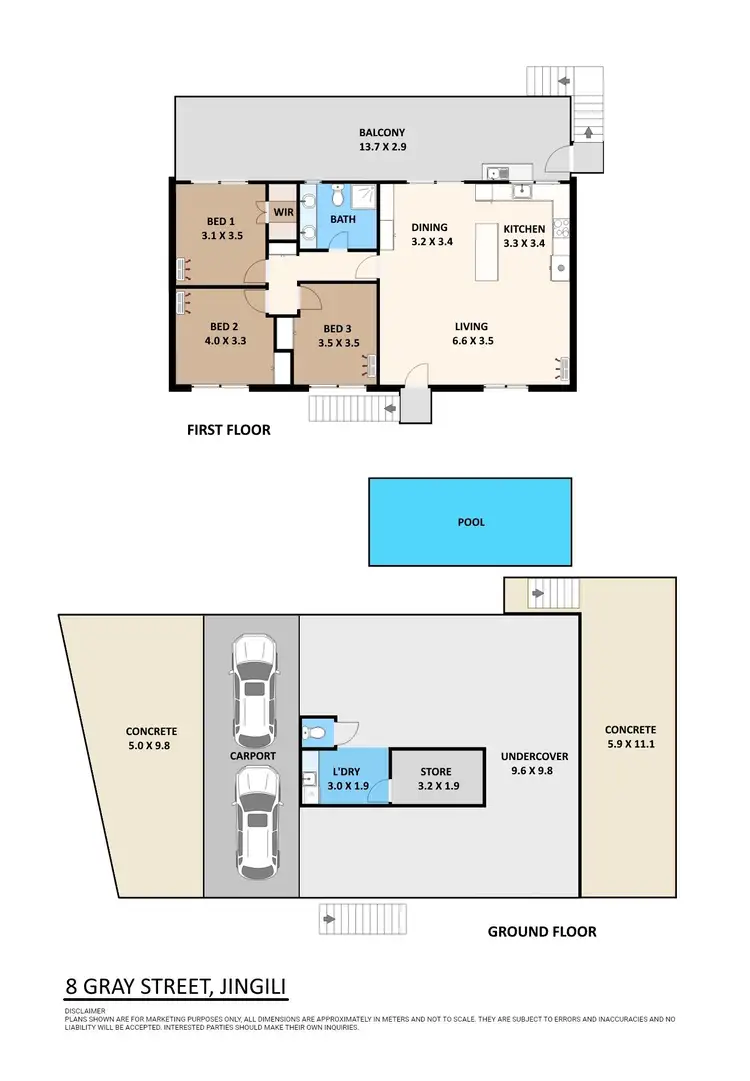 Floorplan of Homely house listing, 8 Gray Street, Jingili NT 810