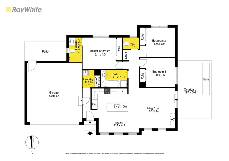 Floorplan of Homely townhouse listing, 2/916 Geelong Road, Canadian VIC 3350