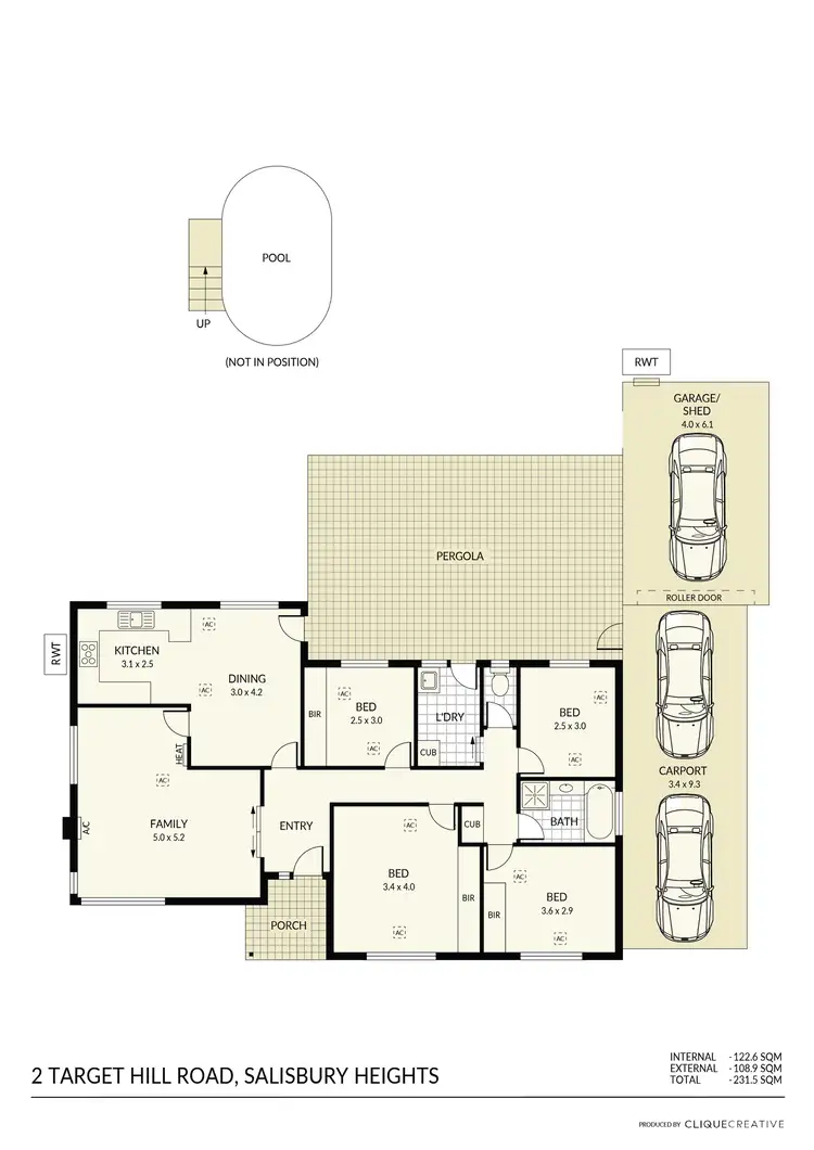 Floorplan of Homely house listing, 2 Target Hill Road, Salisbury Heights SA 5109